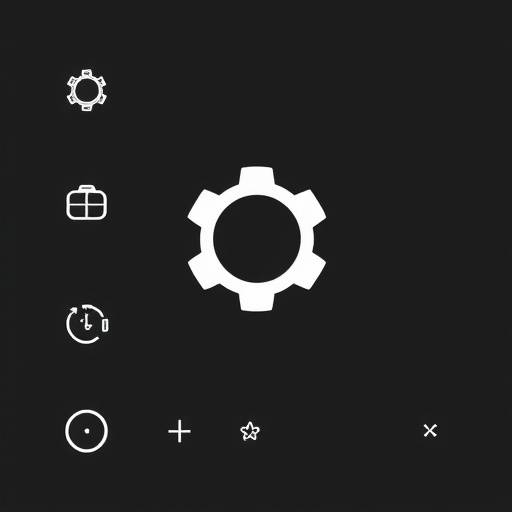 Icon depicting customization options, symbolizing customizable scans